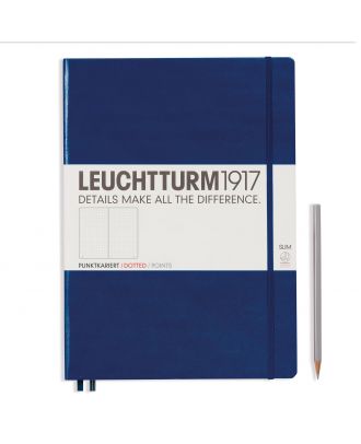 Leuchtturm1917 Notitieboek Master Slim A4+ Navy Dotted