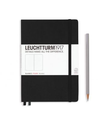 Leuchtturm1917 Notebook Medium Black Ruled