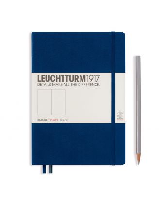 Leuchtturm1917 Notitieboek Medium Navy Blanco