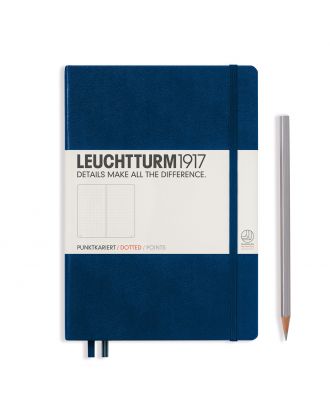 Leuchtturm1917 Notitieboek Medium Navy Dotted