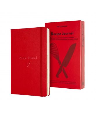 Moleskine Large Recipe Journal Red Hard Cover