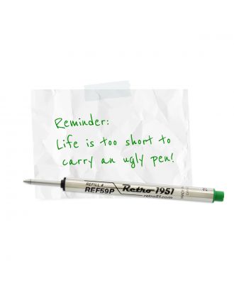 Retro 51 Rollerball Refill Green 3-Pack