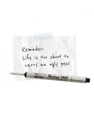 Retro 51 Rollerball Refill Black 3-Pack