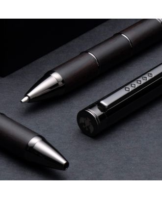 Tom Hessin Revolution Collection Charcoal Wooden Ballpoint Pen