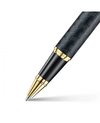 Sheaffer 300 Engraved Black with Chrome Rollerball Pen
