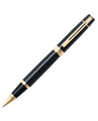 Sheaffer 300 Glossy Black Chrome Trim Roller