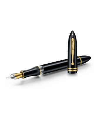 Sheaffer Balance III E893 Glossy Black Gold Trim Fountain Pen