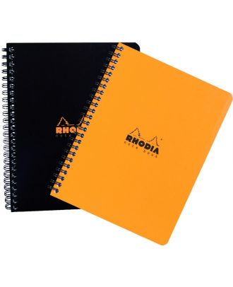 Rhodia Wirebound Spiral Notebook A4+ Lined Orange