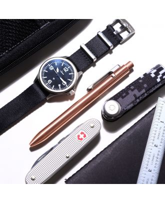 Tactile Side Click Pen Copper Standard Ballpoint Pen