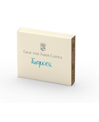 Graf von Faber-Castell Fountain Pen Ink cartridges 6 pack Turquoise