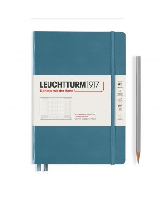 Leuchtturm1917 Notebook Medium Rising Colors Stone Blue Dotted