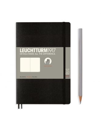 Leuchtturm1917 Notitieboek Composition B6+ Soft Cover Black Blanc