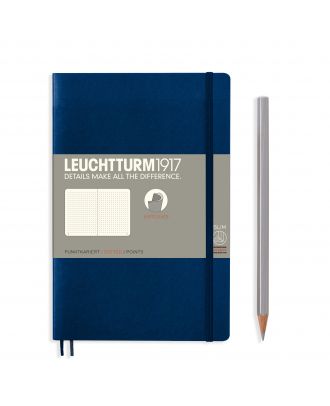 Leuchtturm1917 Notitieboek Composition B6+ Soft Cover Navy Dotted