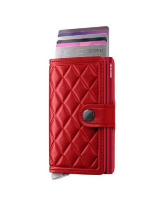 Secrid Premium Mini Wallet Emboss Diamond Red