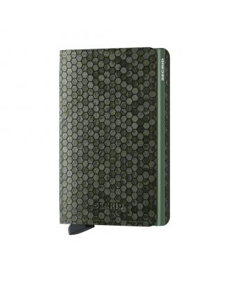 Secrid Slim Wallet Leather Hexagon Green
