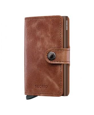 Secrid Mini Wallet Leather Vintage Cognac Brown