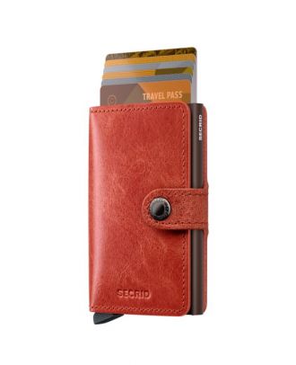 Secrid Mini Wallet Leather Vintage Orange