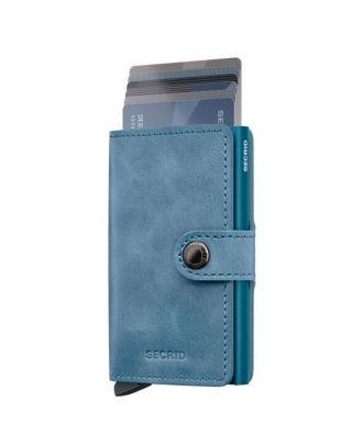 Secrid Mini Wallet Leather Vintage Teal