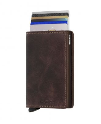 Secrid Slim Wallet Leather Chocolate Vintage