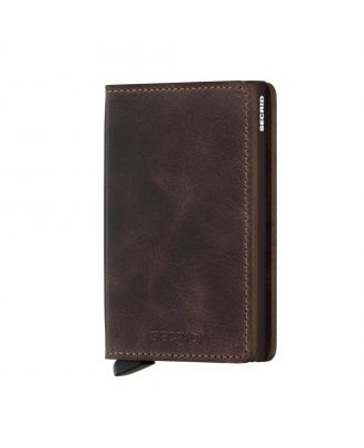 Secrid Slim Wallet Leather Chocolate Vintage