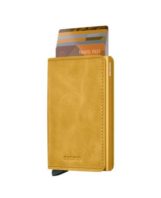 Secrid Slim Wallet Leather Vintage Yellow