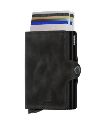 Secrid Twin Wallet Leather Black Vintage