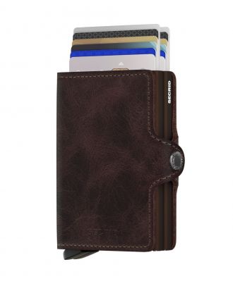 Secrid Twin Wallet Leather Chocolate Vintage