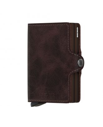 Secrid Twin Wallet Leather Chocolate Vintage