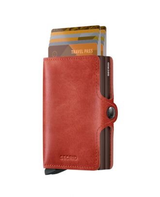 Secrid Twin Wallet Leather Vintage Orange