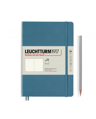 Leuchtturm1917 Notebook Medium Softcover Rising Colours Stone Blue Dotted