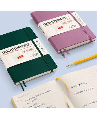 Leuchtturm1917 Weekly Planner & Notebook 18 Months 2026 - 2027 Medium Dusty Rose