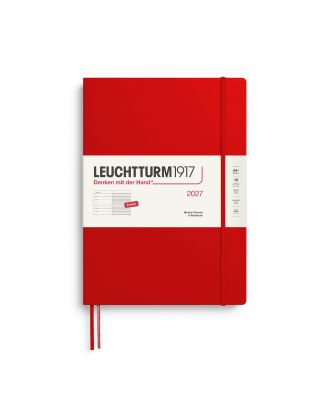 Leuchtturm1917 Diary 2027 Weekly Planner with notes Master A4+ Cherry