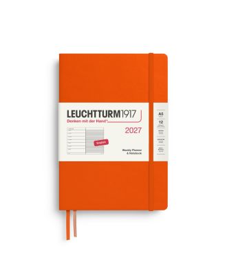 Leuchtturm1917 2027 Weekly Planner + Notes Medium Pumpkin