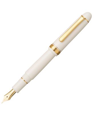 Platinum #3776 Century White Gold Trim Fountain Pen
