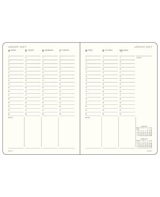 Leuchtturm1917 Diary 2027 Weekly Planner Vertical Medium A5 Cherry