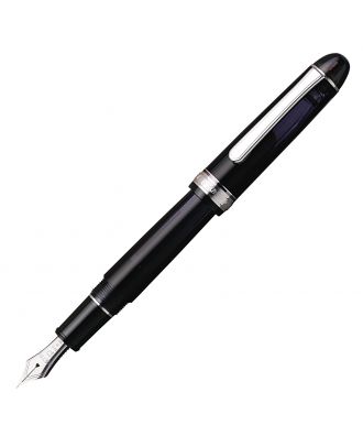 Platinum #3776 Century Black Silver Trim Fountain Pen