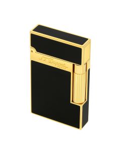 S.T. Dupont Ligne 2 black Lacquer with Gold Finish Lighter