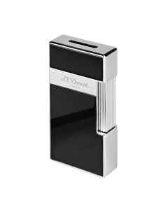 S.T. Dupont Biggy Black Lacquer and Chrome Lighter