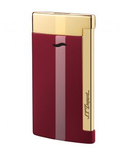 S.T. Dupont Slim 7 Lighter Lotus Red and Gold Finishes