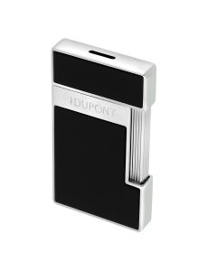 S.T. Dupont Slimmy Black Lacquer and Chrome Lighter