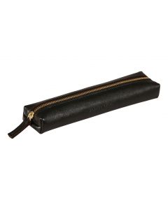 Flying Spirit Black Leather Extra Small Pencil Case