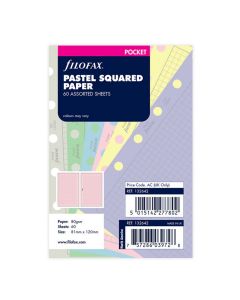 Filofax Refill Pocket Pastel Squared