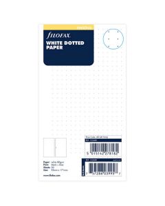 Filofax Refill Personal White Dotted