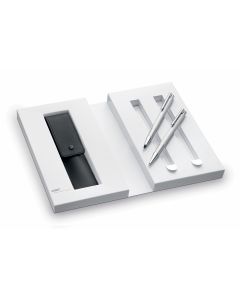 Lamy Logo Brushed Steel Ballpoint Pen and Mechanical Pencil