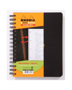 Rhodia Exa Book Refill A5 Lined Black