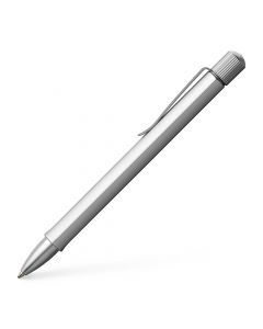 FABER CASTELL GRIP 2011 FOUNTAIN PEN, MEDIUM SILVER