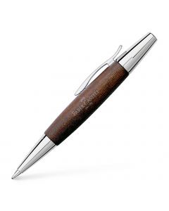 Faber Castell E-Motion Dark Brown Wood Ballpoint Pen