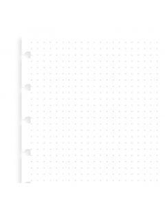 Filofax Notebook Refill Pocket White Dotted