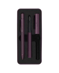 Faber Castell Grip Berry Fountain Pen and Ballpoint Pen Gift Set