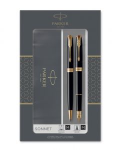 Parker IM Premium Ballpoint Pen Black/Gold | Ink Depot - View #2